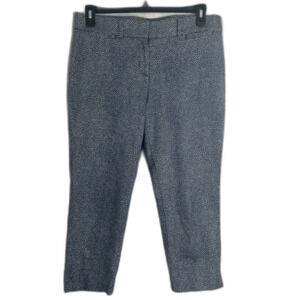 Ann Taylor Loft The Riviera Chino Trouser Pant Marisa Fit Blue White Sz 10P
